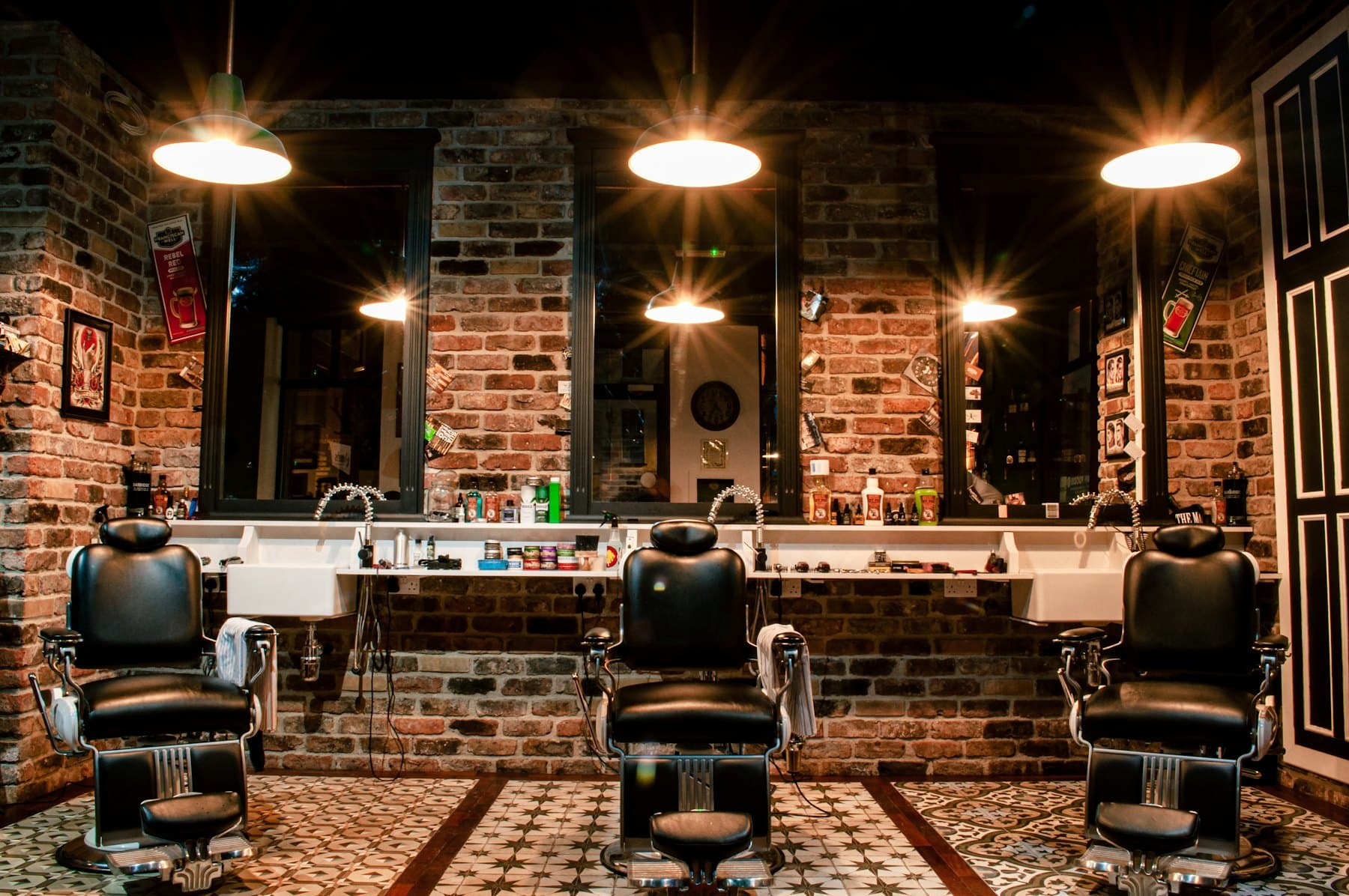 Interior ilustrativo da Barbearia do Bruno